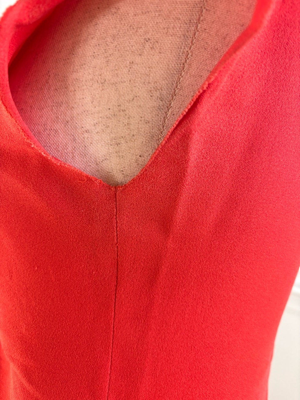 PRADA Vintage Textured Silk Red/Orange Blouse Rare Find! - Picture 5 of 11